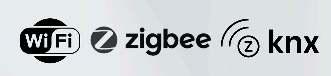 Wi-Fi, Zigbee and KNX certified technologies